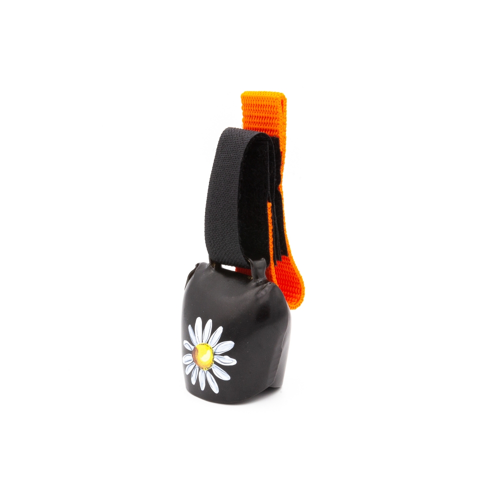 swisstrailbell® Black "Blume"  oranges Band
